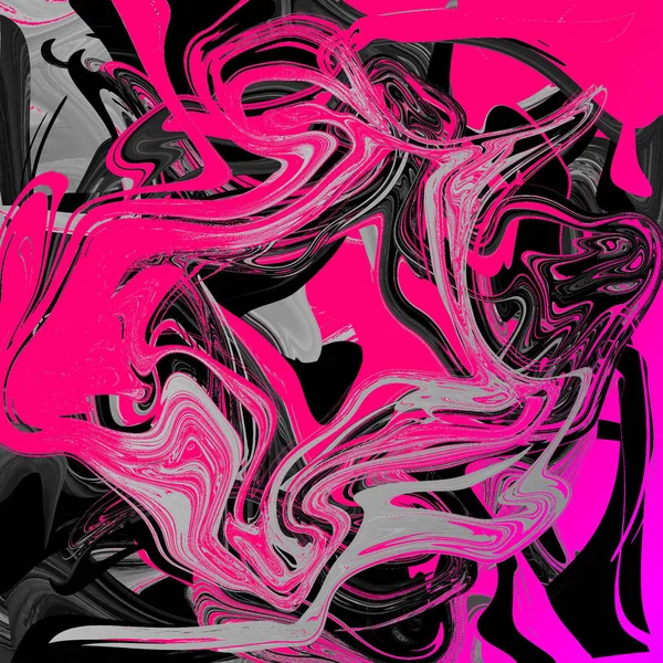 Yağlı boya çizgileri olan sıvı soyut arkaplan