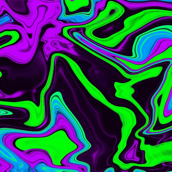 Liquid abstract background with oil painting streaks — Stock Photo, Image