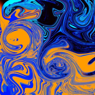 Yağlı boya çizgileri olan sıvı soyut arkaplan