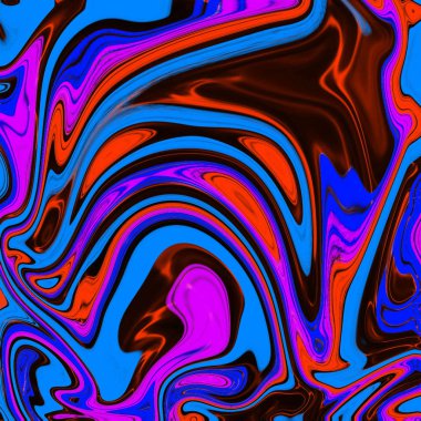 Yağlı boya çizgileri olan sıvı soyut arkaplan