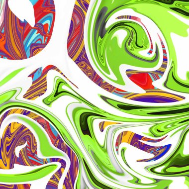 Yağlı boya çizgileri olan sıvı soyut arkaplan