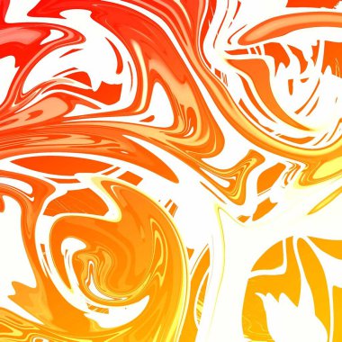 Yağlı boya çizgileri olan sıvı soyut arkaplan