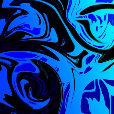 Yağlı boya çizgileri olan sıvı soyut arkaplan