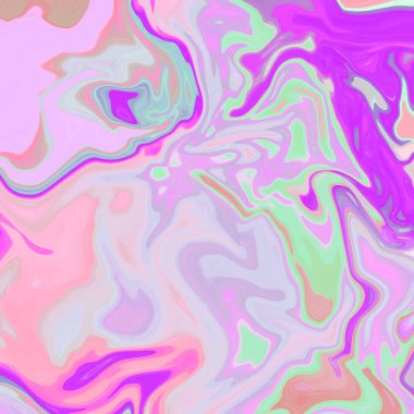 Yağlı boya çizgileri olan sıvı soyut arkaplan