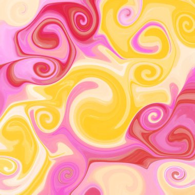 Yağlı boya çizgileri olan sıvı soyut arkaplan