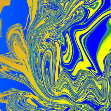 Yağlı boya çizgileri olan sıvı soyut arkaplan