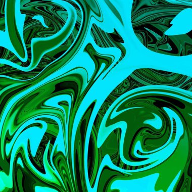 Yağlı boya çizgileri olan sıvı soyut arkaplan