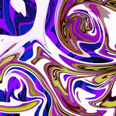 Yağlı boya çizgileri olan sıvı soyut arkaplan