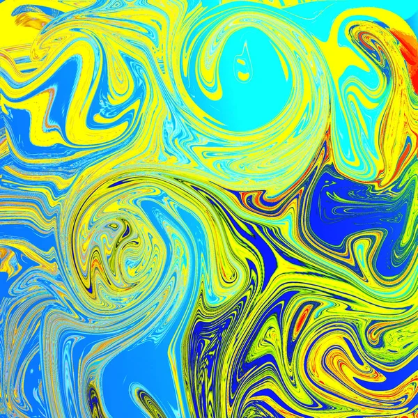 Liquid abstract background with oil painting streaks — Stock Photo, Image