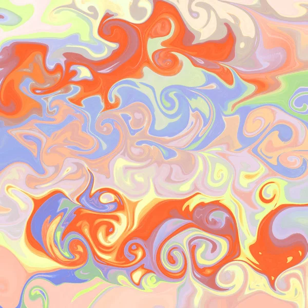 Liquid abstract background with oil painting streaks — Stock Photo, Image