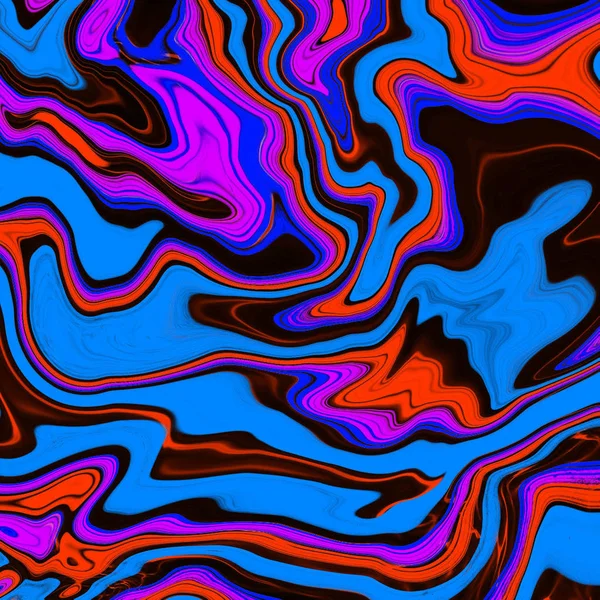 Liquid abstract background with oil painting streaks — Stock Photo, Image