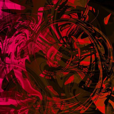 Yağlı boya çizgileri olan sıvı soyut arkaplan