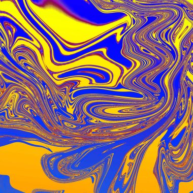 Yağlı boya çizgileri olan sıvı soyut arkaplan