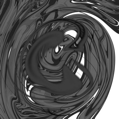 Yağlı boya çizgileri olan sıvı soyut arkaplan