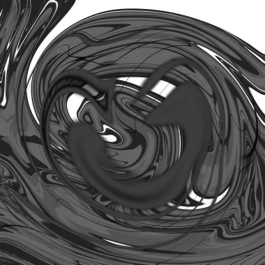 Yağlı boya çizgileri olan sıvı soyut arkaplan