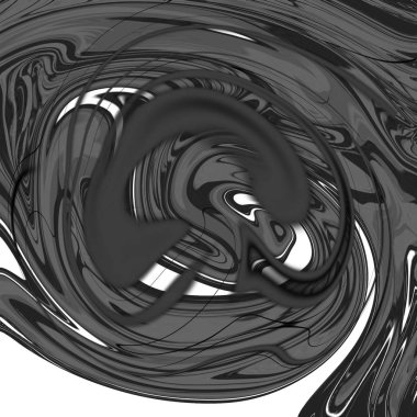 Yağlı boya çizgileri olan sıvı soyut arkaplan