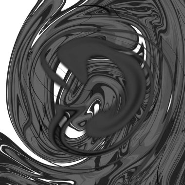 Yağlı boya çizgileri olan sıvı soyut arkaplan