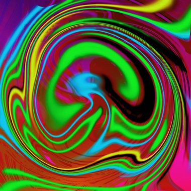 Yağlı boya çizgileri olan sıvı soyut arkaplan