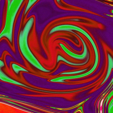 Yağlı boya çizgileri olan sıvı soyut arkaplan