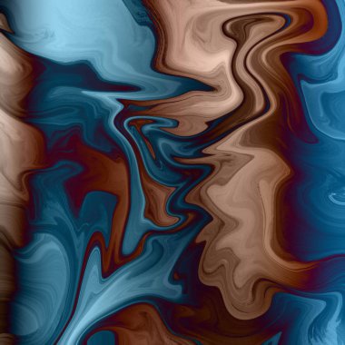 Yağlı boya çizgileri olan sıvı soyut arkaplan