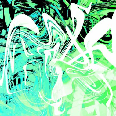 Yağlı boya çizgileri olan sıvı soyut arkaplan