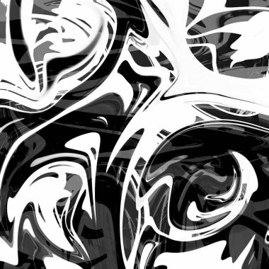 Yağlı boya çizgileri olan sıvı soyut arkaplan