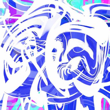 Yağlı boya çizgileri olan sıvı soyut arkaplan