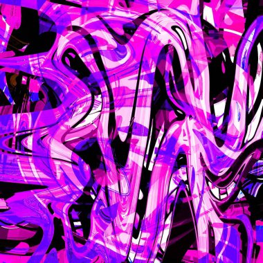 Yağlı boya çizgileri olan sıvı soyut arkaplan