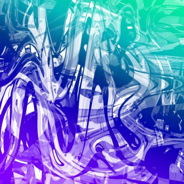 Yağlı boya çizgileri olan sıvı soyut arkaplan