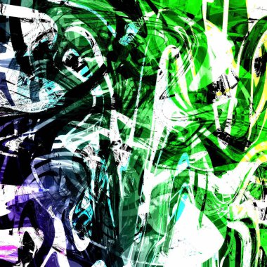 Yağlı boya çizgileri olan sıvı soyut arkaplan