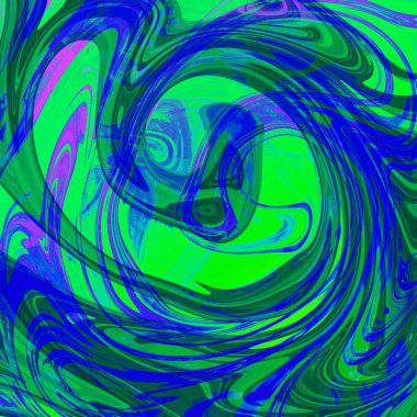 Yağlı boya çizgileri olan sıvı soyut arkaplan