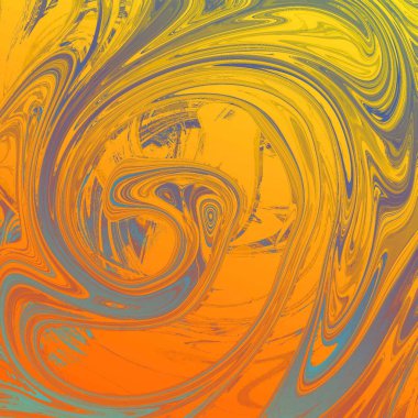 Yağlı boya çizgileri olan sıvı soyut arkaplan