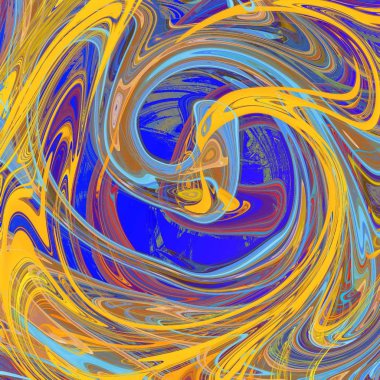 Yağlı boya çizgileri olan sıvı soyut arkaplan