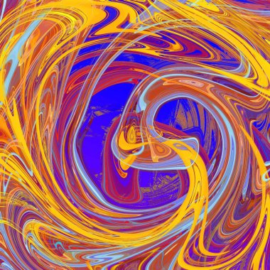 Yağlı boya çizgileri olan sıvı soyut arkaplan