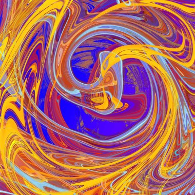 Yağlı boya çizgileri olan sıvı soyut arkaplan