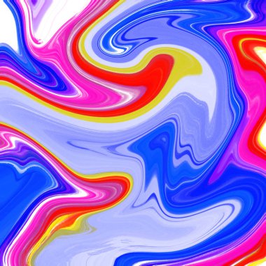 Yağlı boya çizgileri olan sıvı soyut arkaplan