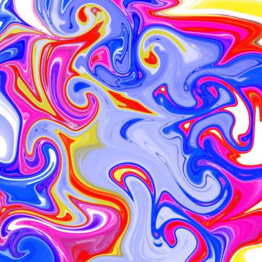 Yağlı boya çizgileri olan sıvı soyut arkaplan