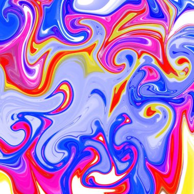 Yağlı boya çizgileri olan sıvı soyut arkaplan