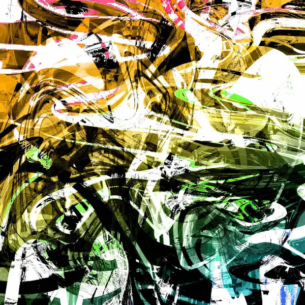 Yağlı boya çizgileri olan sıvı soyut arkaplan