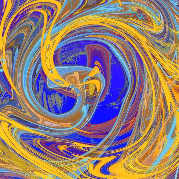 Yağlı boya çizgileri olan sıvı soyut arkaplan