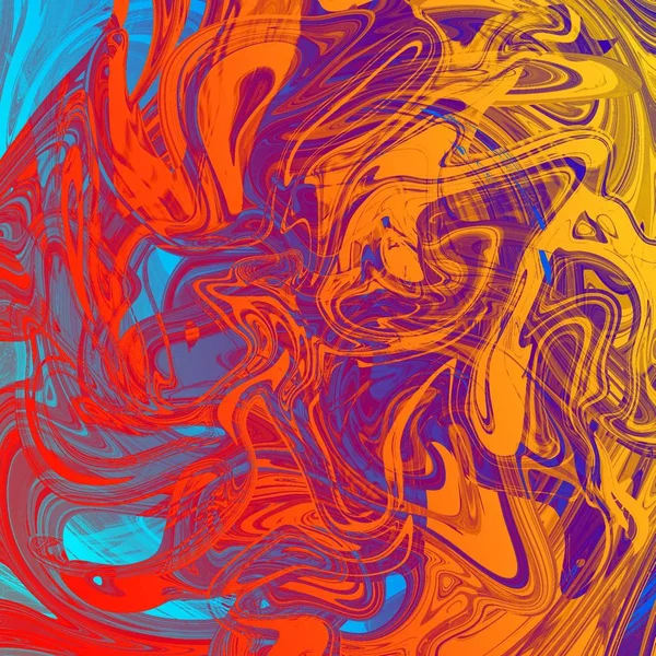 Liquid abstract background with oil painting streaks — Stock Photo, Image