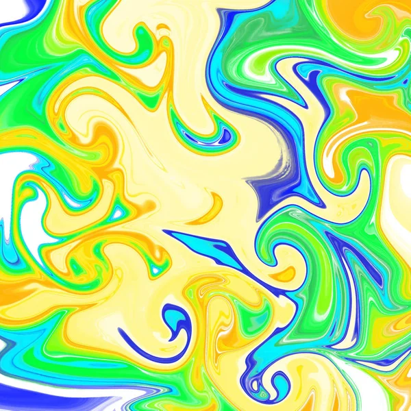 Liquid abstract background with oil painting streaks — Stock Photo, Image