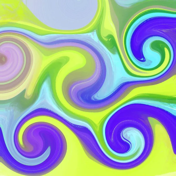 Liquid abstract background with oil painting streaks — Stock Photo, Image