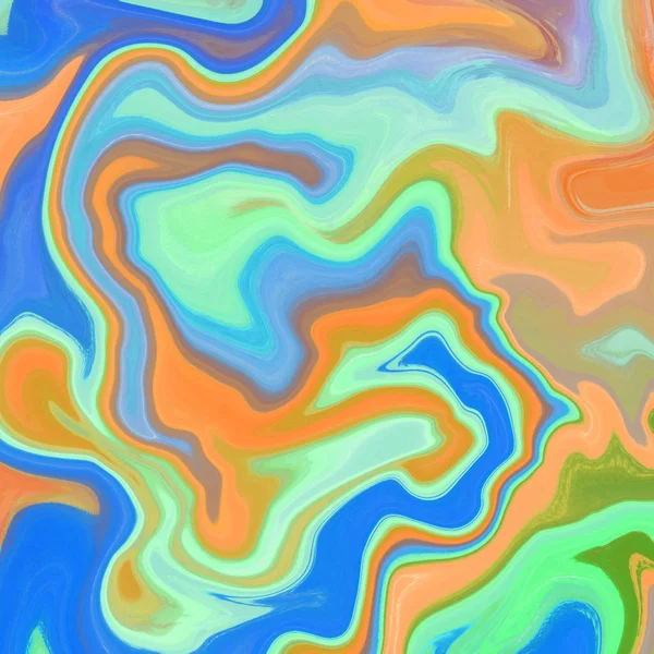 Liquid abstract background with oil painting streaks — Stock Photo, Image