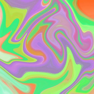 Yağlı boya çizgileri olan sıvı soyut arkaplan