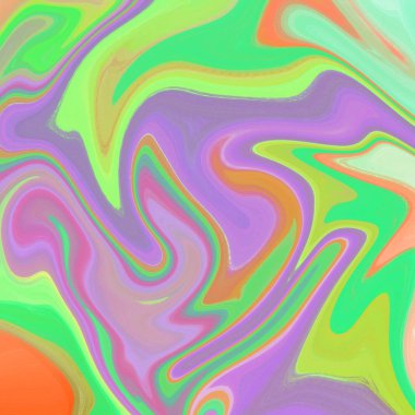 Yağlı boya çizgileri olan sıvı soyut arkaplan