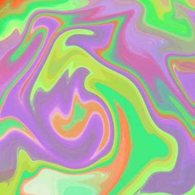 Yağlı boya çizgileri olan sıvı soyut arkaplan