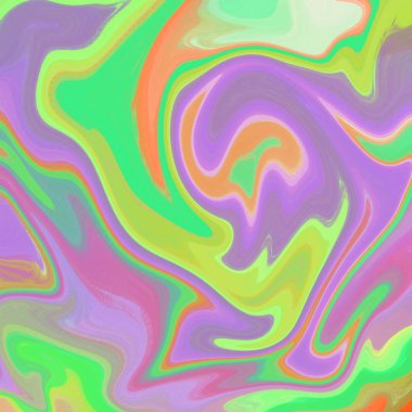 Yağlı boya çizgileri olan sıvı soyut arkaplan