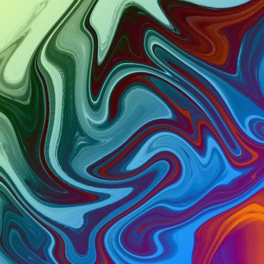 Yağlı boya çizgileri olan sıvı soyut arkaplan