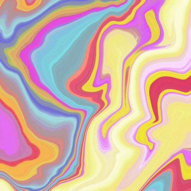 Yağlı boya çizgileri olan sıvı soyut arkaplan